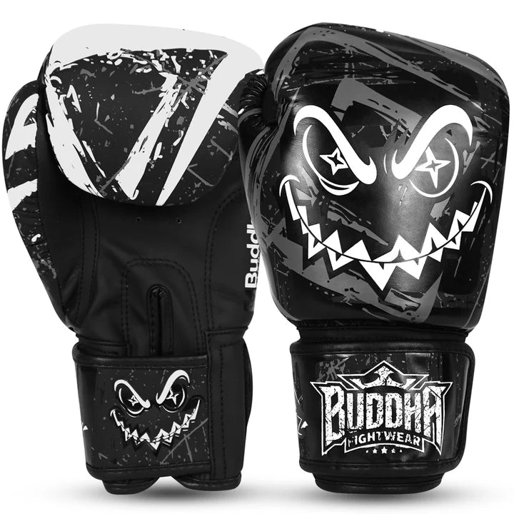 Buddha Boxing Gloves Creepy black 14 oz