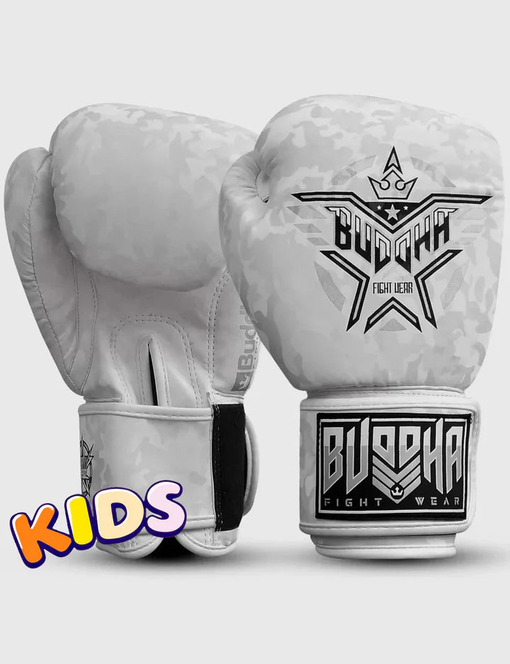 Buddha Army Children's Gloves White