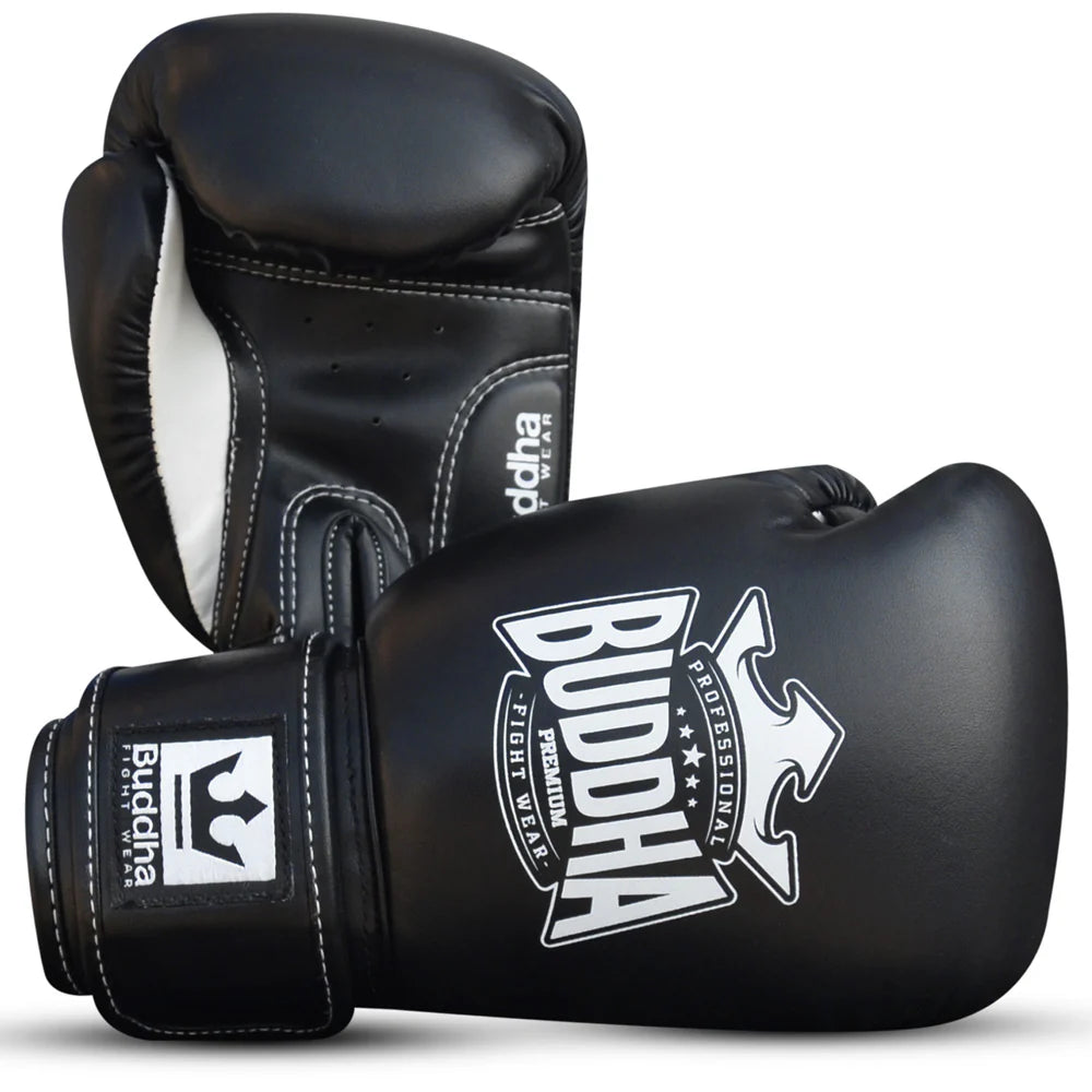 Guantes de boxeo para niños Buddha Premium negros