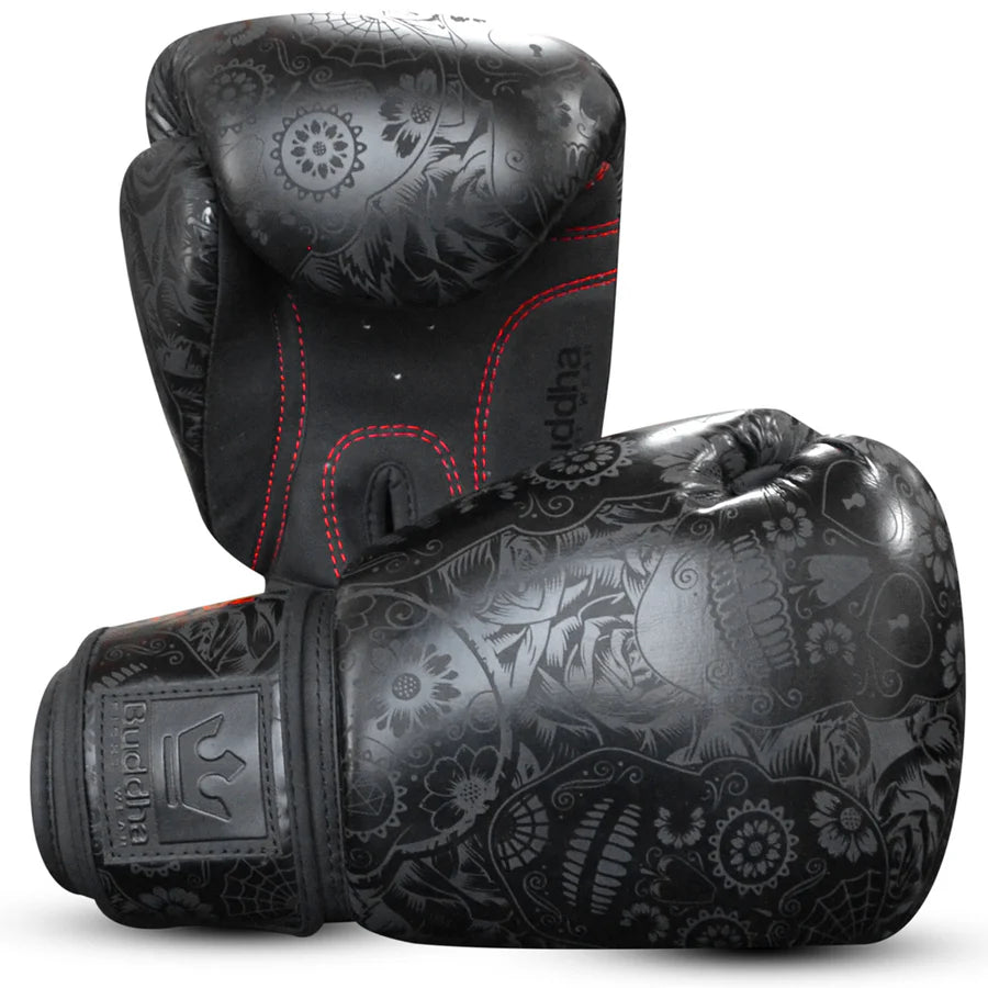 Guantes de boxeo Buddha "Mexican" color negro mate