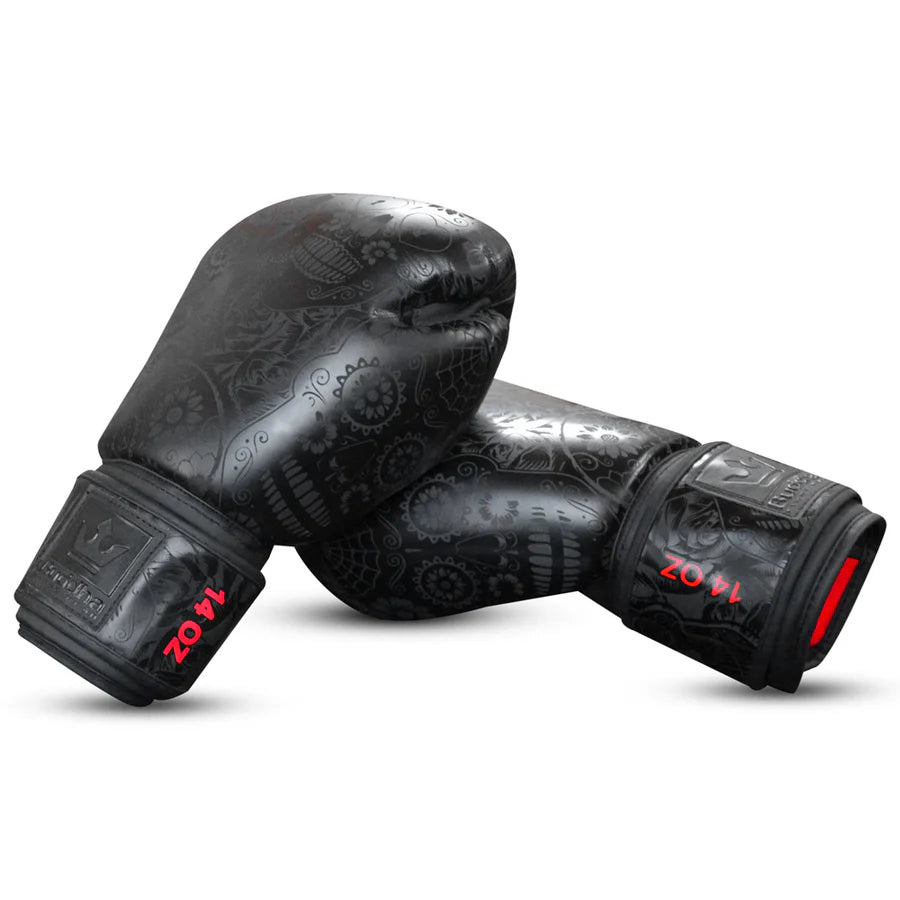 Guantes de boxeo Buddha "Mexican" color negro mate