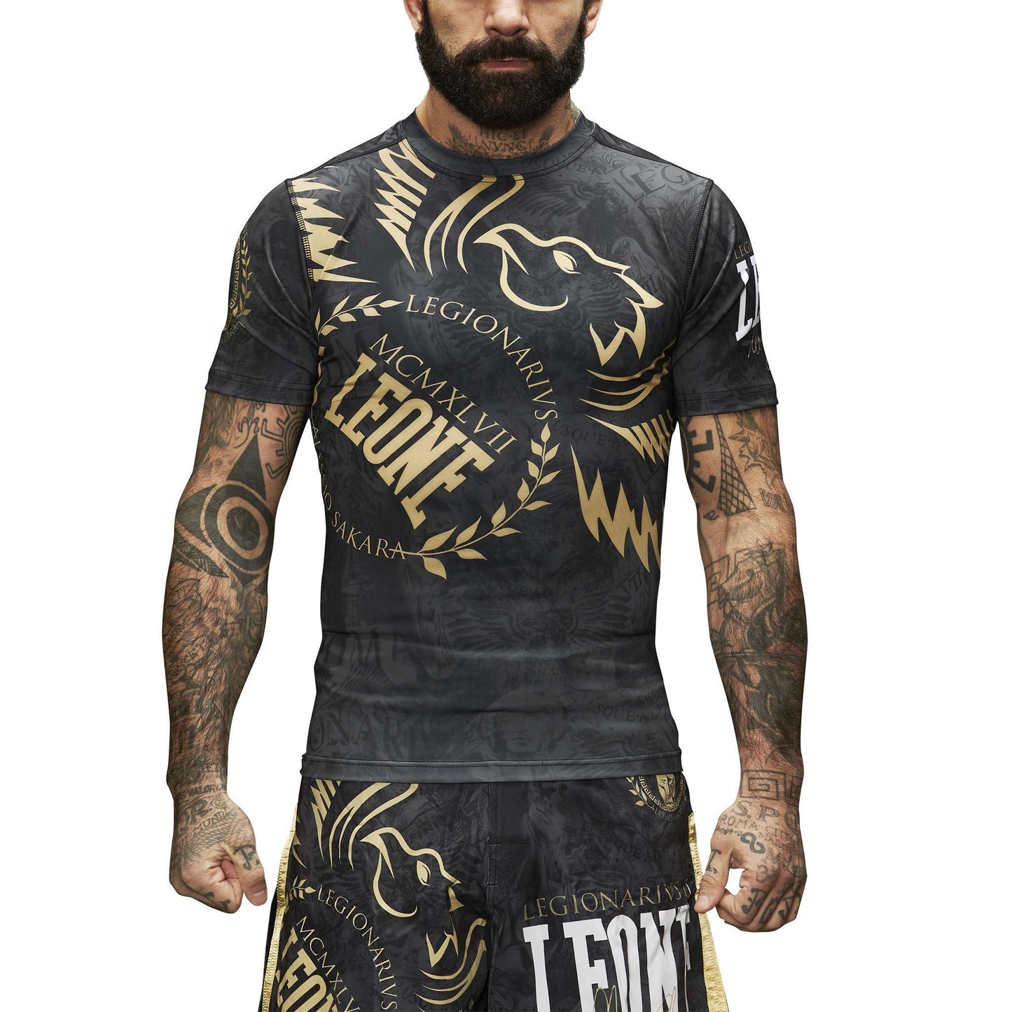 Rashguard de manga corta "Weighted Gloves" Leone1947
