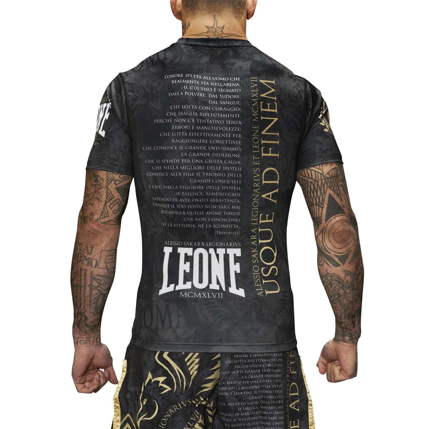 Rashguard de manga corta "Weighted Gloves" Leone1947