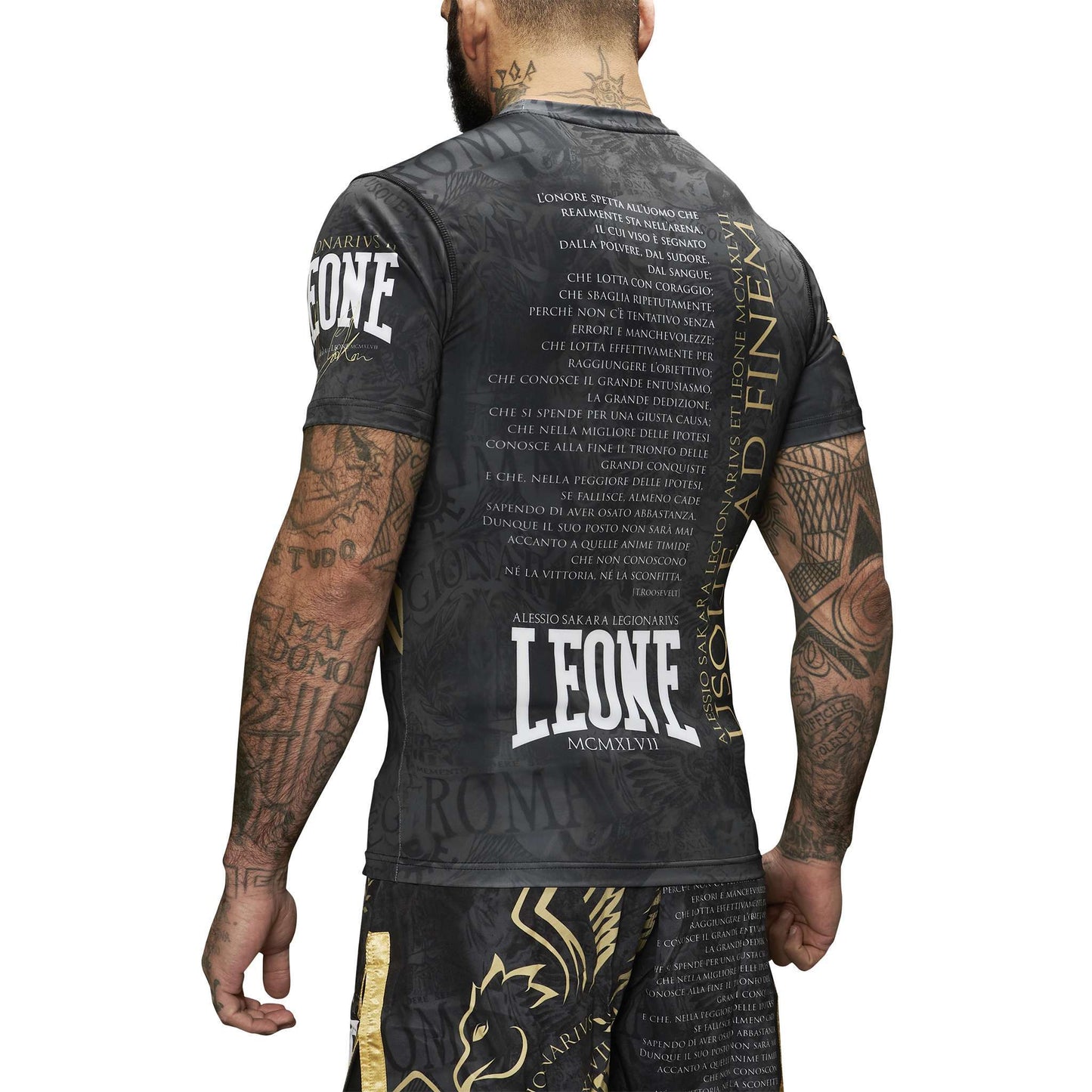 Rashguard de manga corta "Weighted Gloves" Leone1947