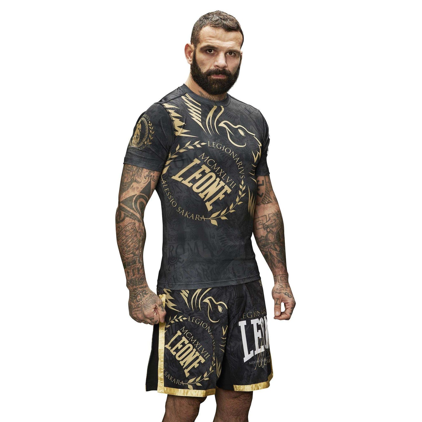 Rashguard de manga corta "Weighted Gloves" Leone1947