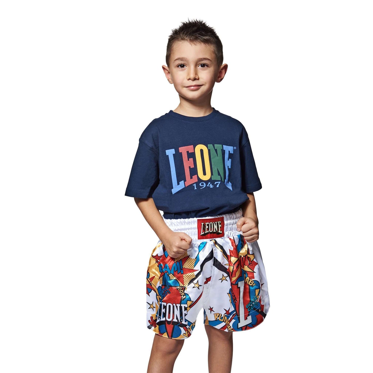 Pantalones cortos para niños de kickboxing y muay thai Leone1947 'Hero'
