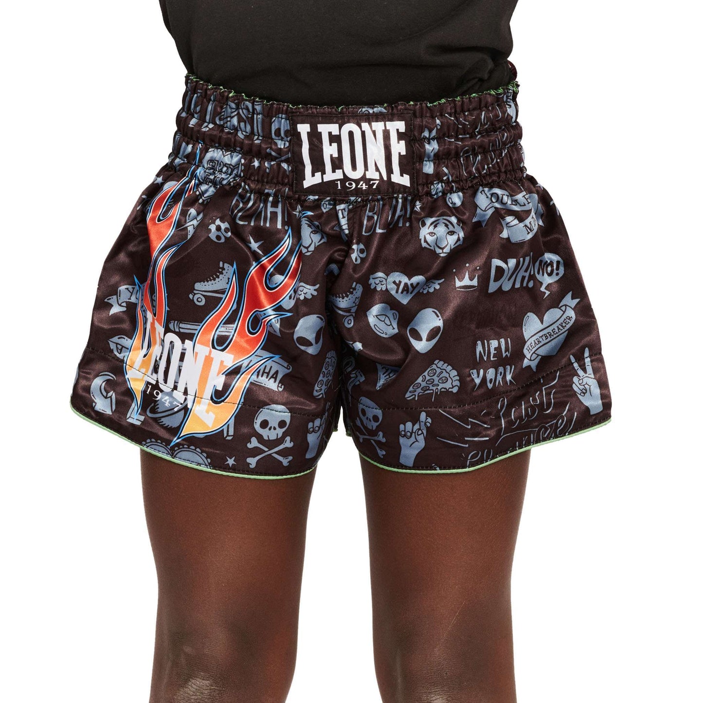 Pantalones cortos para niños de kickboxing y muay thai Leone1947 'Flames'