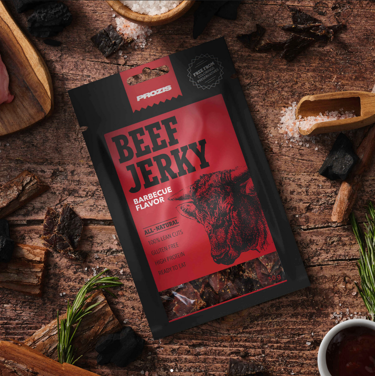 Carne de res Jurky de Prozis