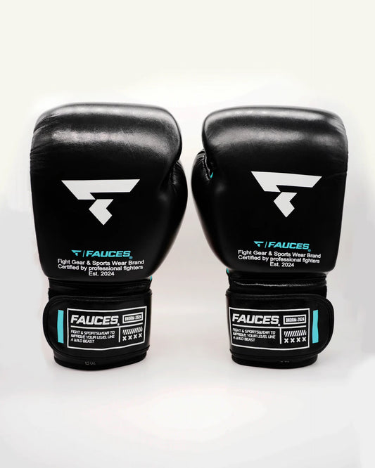 Fauces Boxing gloves leather black 14 oz