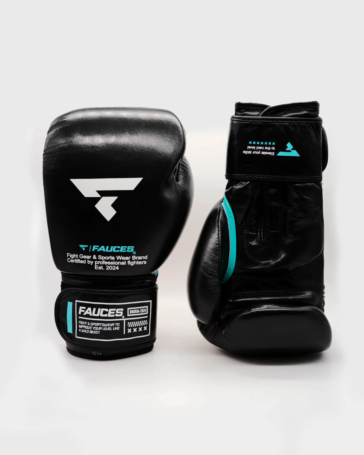 Fauces Boxing gloves leather black 14 oz