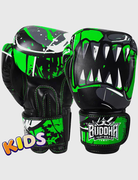 Kids boxing gloves Jaws Black/ Green