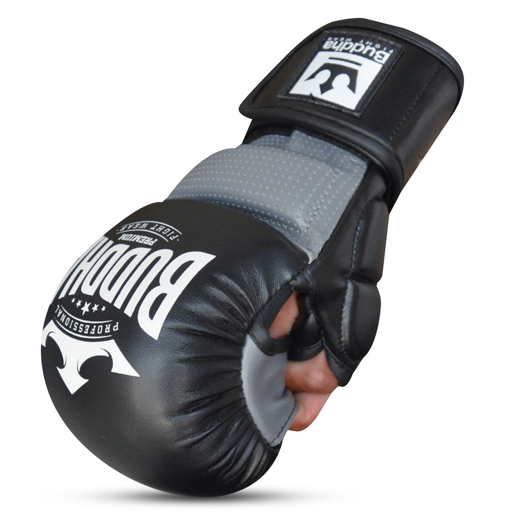 Buddha MMA Gloves Black/Grey